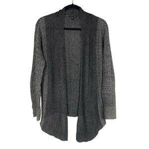 Eileen Fisher 100% Linen Gray Open Front Sweater‎ size Small *B0039